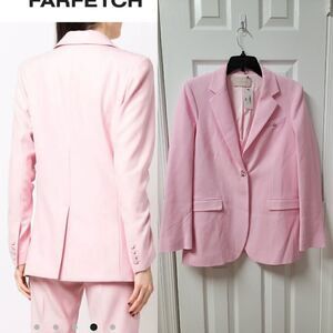 Christopher kane Wool Crepe Pink Blazer 4